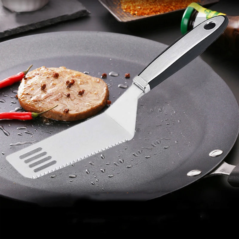 1PC Stainless Steel Serrated Cake Server Shovel Kitchen Baking Pastry Spatulas Pie Pizza | Дом и сад