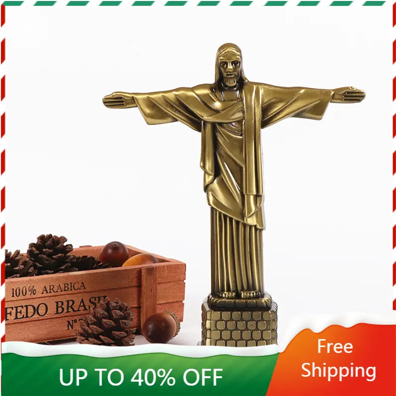 

Jesus Posing Living Room Christian Cross Sculpture Memorial Gift Gift Bible Statue Ornament Home Furnishings