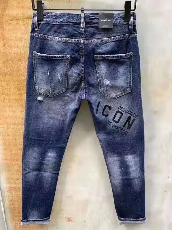 

ICON Embroidery Dsquared2 Men's Slim fit Paint casual Jeans