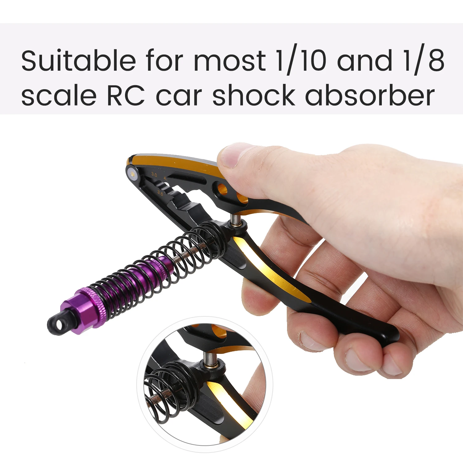 Для 1/10 1/8 Traxxas RC автомобилей многофункциональный алюминиевый сплав амортизатор