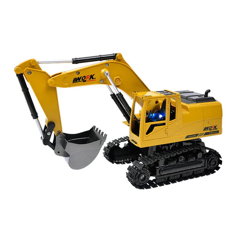 RC экскаватор игрушечный автомобиль 8CH со звуковыми огнями инженерный трактор