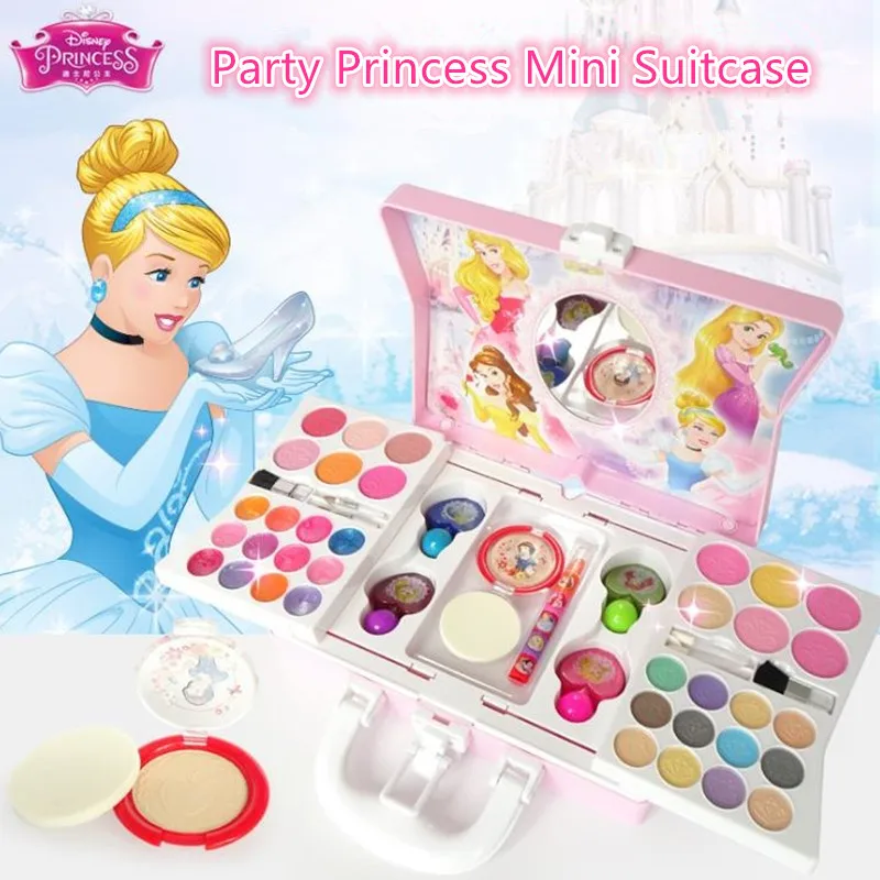 Мытая Детская косметика Disney Princess Beauty Makeup Box притворяться играть для малышей детей
