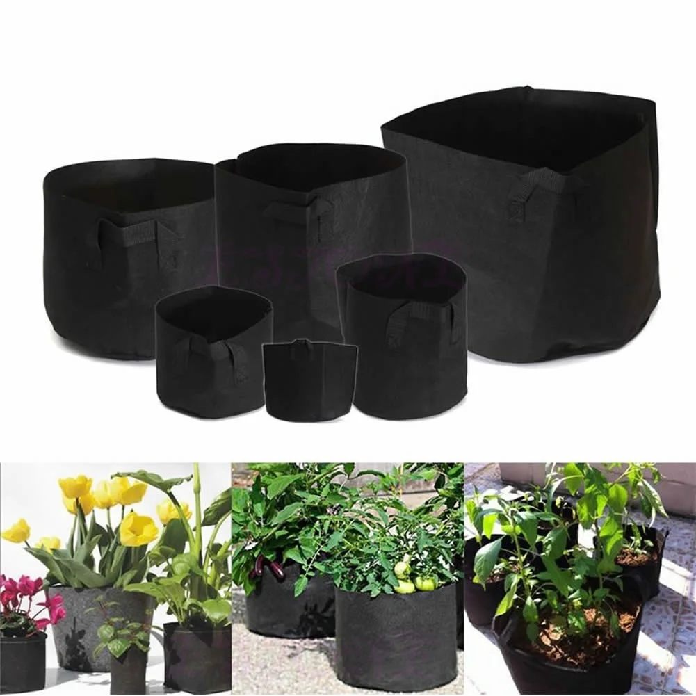 Fabric Pots Plant Pouch Round Aeration Pot Container Vegetable Grow Bags TYA B99 | Дом и сад