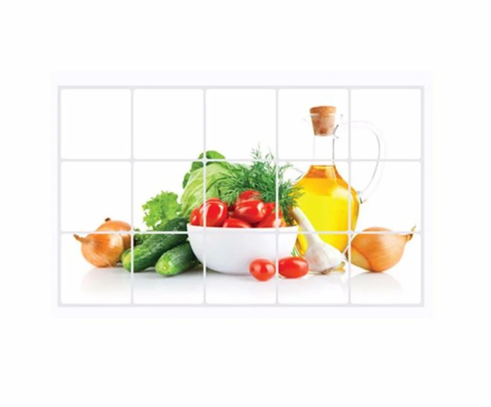Модные кухонные маслостойкие съемные наклейки на стену художественный декор