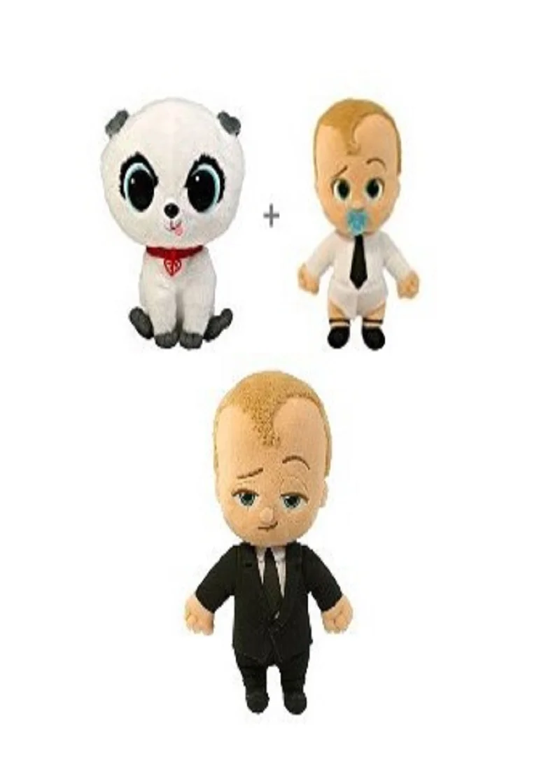 

20CM Black and white Baby boss plush toy cartoon anime doll new creative doll