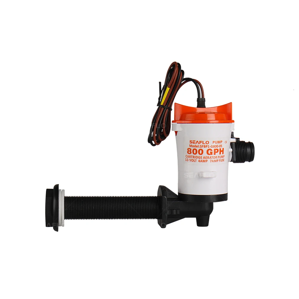 12 В 350GPH 600GPH 800GPH лодка Livewell Baitwell аэратор аэрационный насос 4.0A Погружной бак для