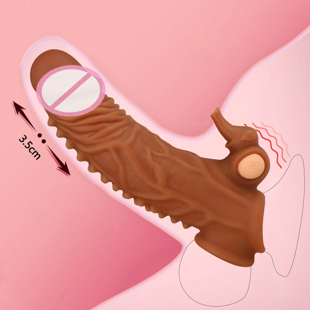 Пуля Вибрирующая рукав для увеличения пениса мужчин секс игрушки взрослых