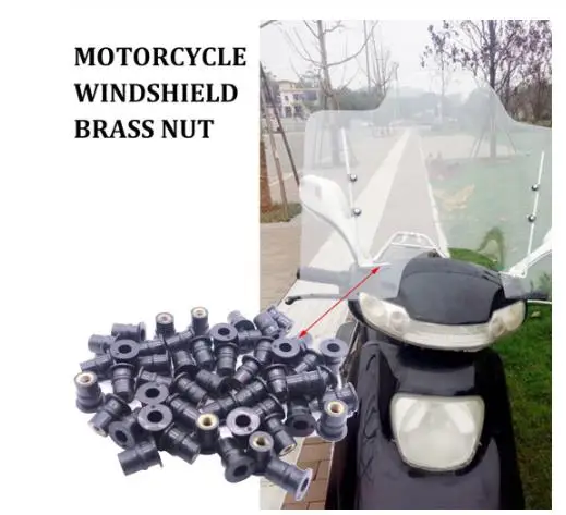 30 шт. 50 мотоциклетные M5 M6 метрические резиновые Скважинные гайки для лобового