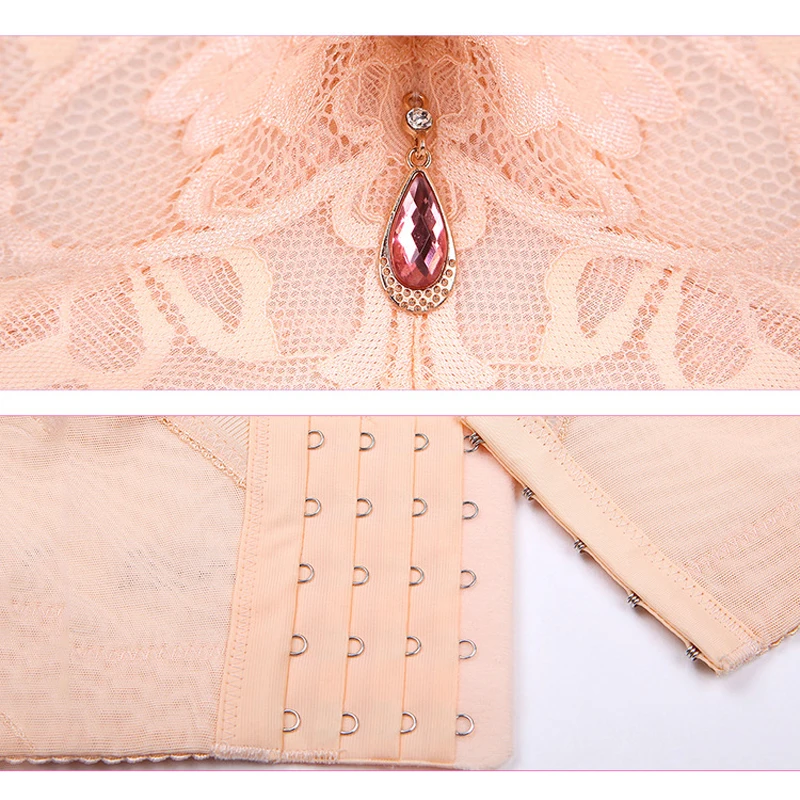 

Lace Sexy Women Push Up Bra Gathered Lace Plus Size Bralette Breast Embroidery Ladies Female Lingerie Women's Underwear