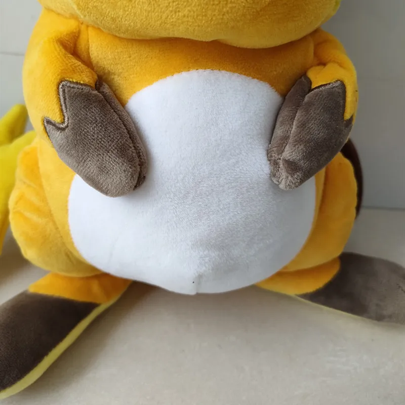 Juego de Anime japon&eacute;s Pokemon Pikachu serie Original Raichu, mu&ntilde;eco de peluche de 30CM, armadura, juguetes de dibujos animados rellenos-4
