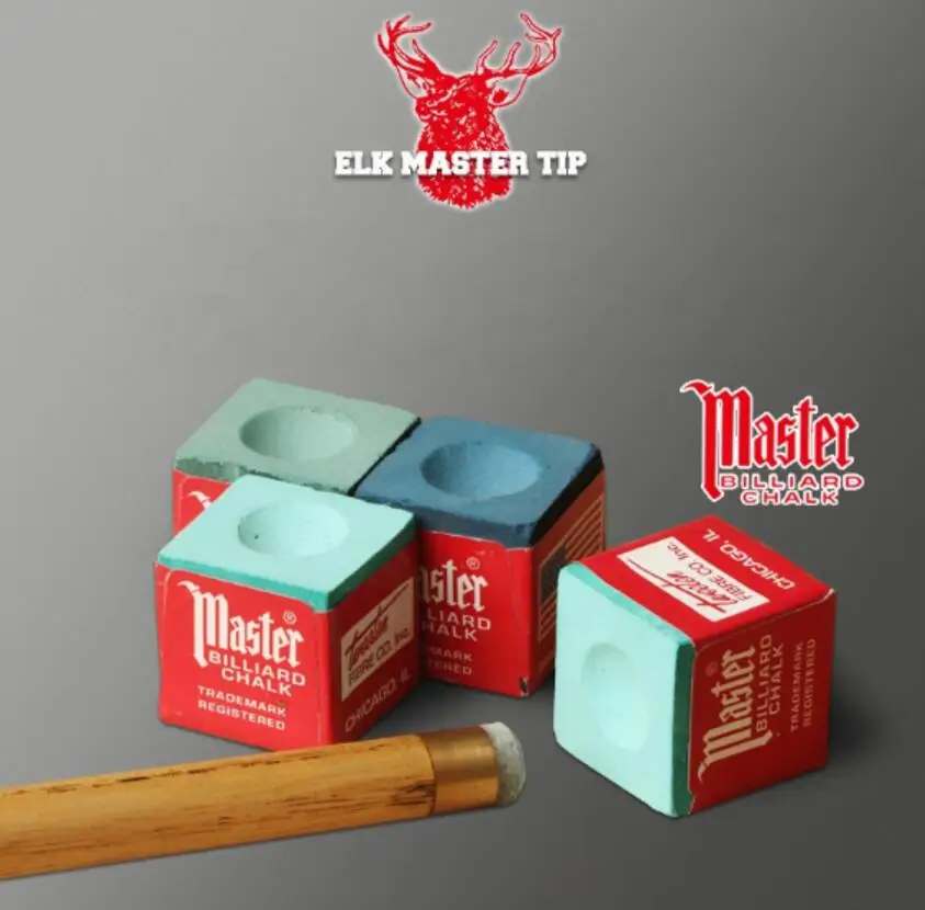 

Original ELK MASTER Chalk Oily/Dry/Middle Snooker Chalk Billiard Chalk Billiard Accessories for Professional Players Use