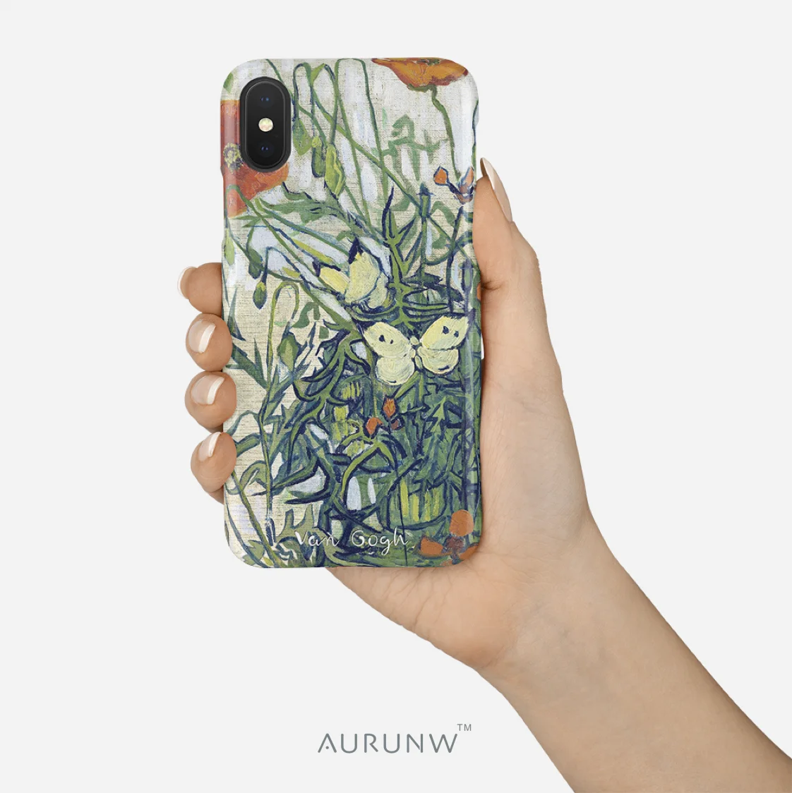 

AURUNW iPhone 12 case Van Gogh Butterfly Painting Apple iPhone Case 12/XS/Max/i11pro/SE/7/8 Soft Shell iphone 11 cases