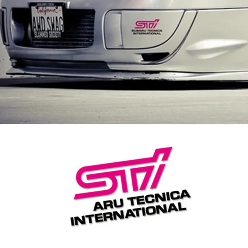 STI emblem badge Car side body sticker For SUBARU BRZ XV LEGACY Forester Outback Rally WRX WRC Impreza styling | Автомобили и