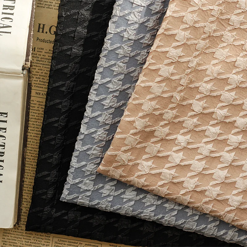 

Fashion three-dimensional geometric style bubble wrinkle jacquard cloth bags shoes and hats multi-color spot fabric