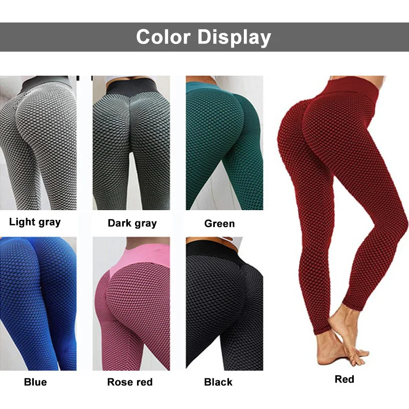 Нэнси TINO Йога Брюки Для женщин брюки жаккардовая ткань для пчелиных сот Фитнес