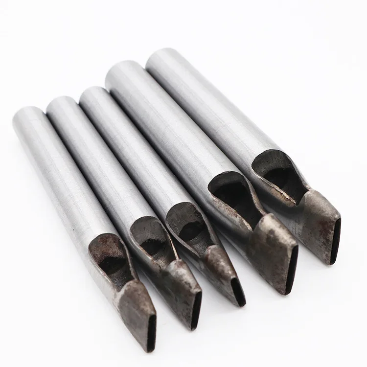 

High carbon steel leather punching 2mm flat belt punching oval belt punching rounded corners punching DIY leather punching tool