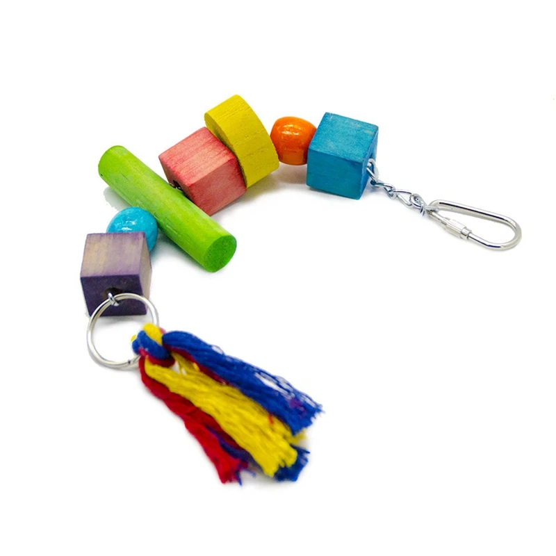 

Legendog птица блок игрушка Деревянный натурального хлопка с кисточками игрушка канат для попугаев игрушка попугай жевательная игрушка попуга...