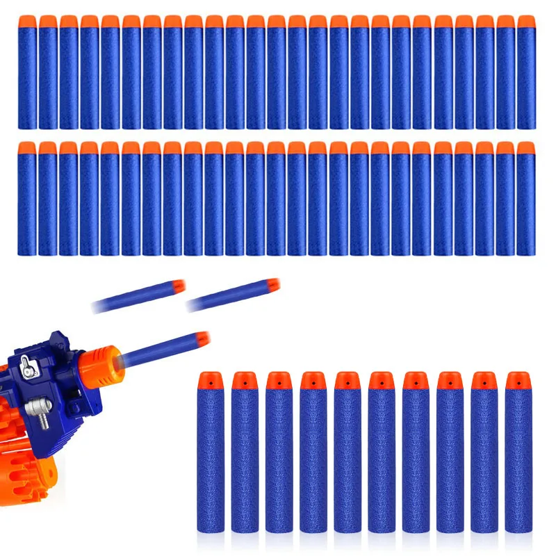 100 шт пули для Nerf металлический пистолет игрушечный страйкбол пистолет Воздушный 4 цвета полое отверстие головка 7,2 см заправка Дартс Мягкая Пуля для Игрушечного Пистолета