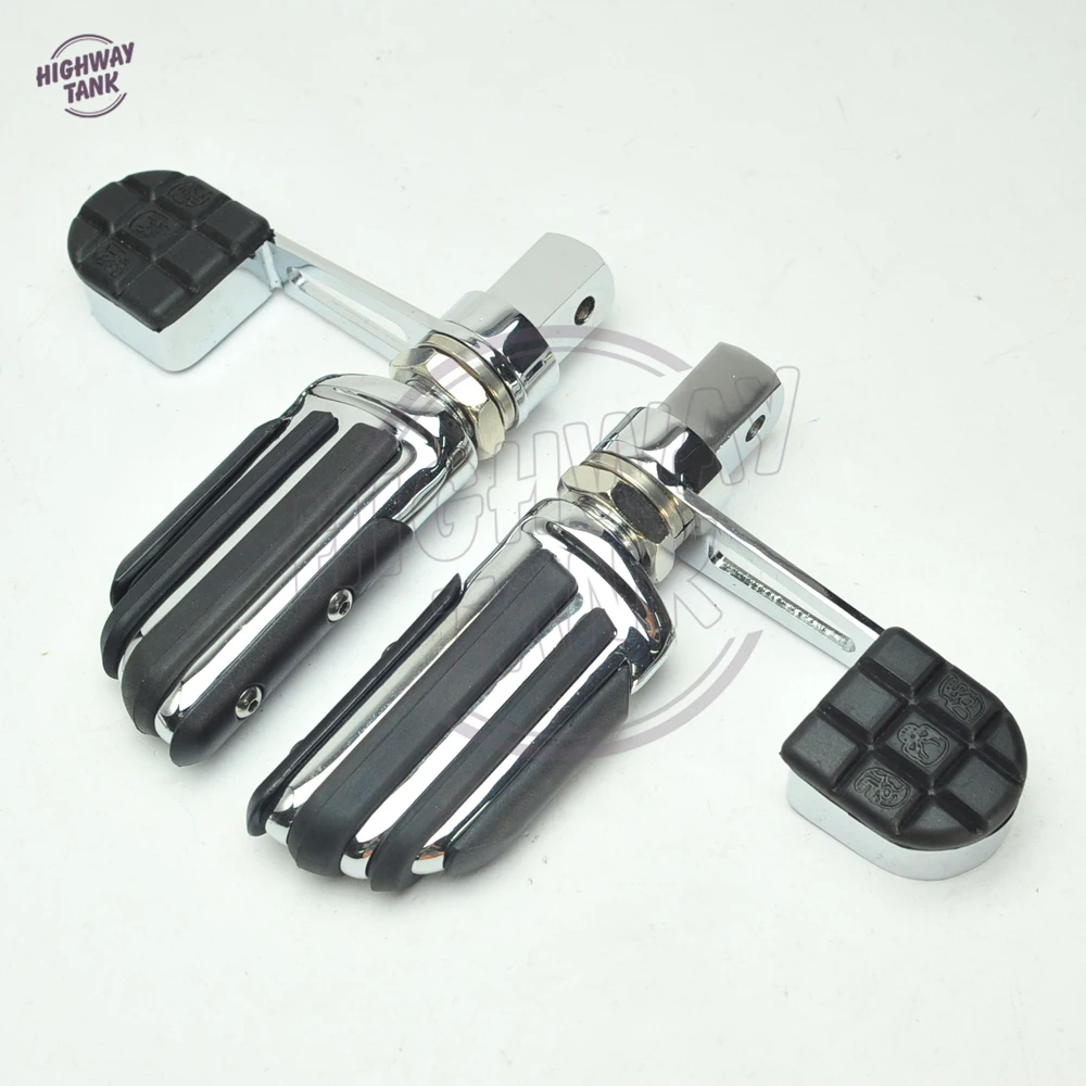 Хромированные мотоциклетные подножки для ног пятка стремя мотор чехол Honda VTX 1300