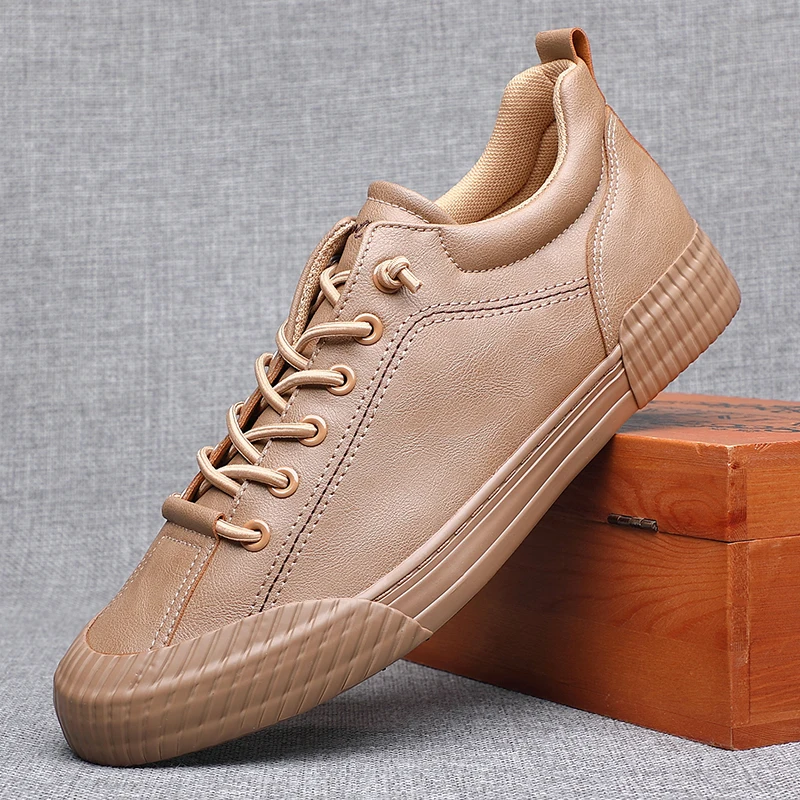 Новые дизайнерские мужские кожаные повседневные туфли Сезон весна-осень Модные