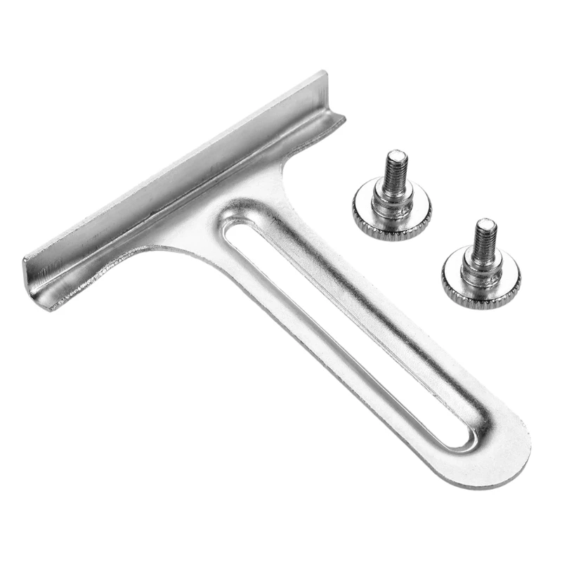 

M4YC Metal T Gauge Sewing Machine with 2 Thumb Screws Stitching Straight Edge Guide Needlework Sewing Accessories