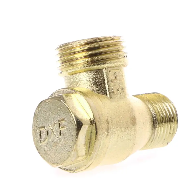 Male Thread 3 Way Metal Air Compressor Check Valve Gold Tone | Обустройство дома