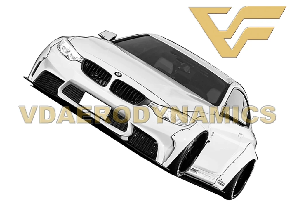 Suitable For 14-18 BMW F32 418d 420i 428d 428i 430i 435i 440i VAD-LB Widebody Full Body Kit Front Rear Bumper Fender Flares | Автомобили и