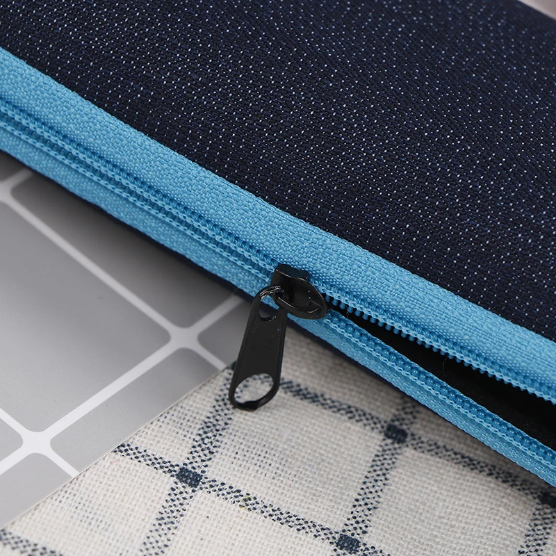 

Glasses Box Denim Fabric Zipper Sunglasses Protection Container Creative Zipper Pencil Bag School Bag Stationery