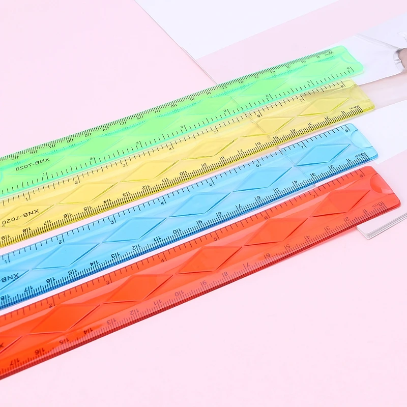 

1PC Soft 20cm Ruler Multicolour Flexible Creative Stationery Rule School Supply