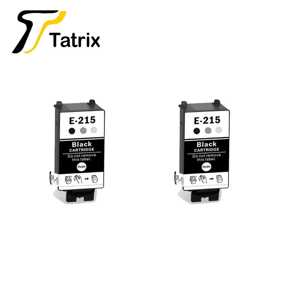 2PCS Black Tatrix для Epson E-215 T215 BK T215 CL совместимые картриджи для Epson Workforce WF-100/WF100 принтера - Цвет: 2PCS Black
