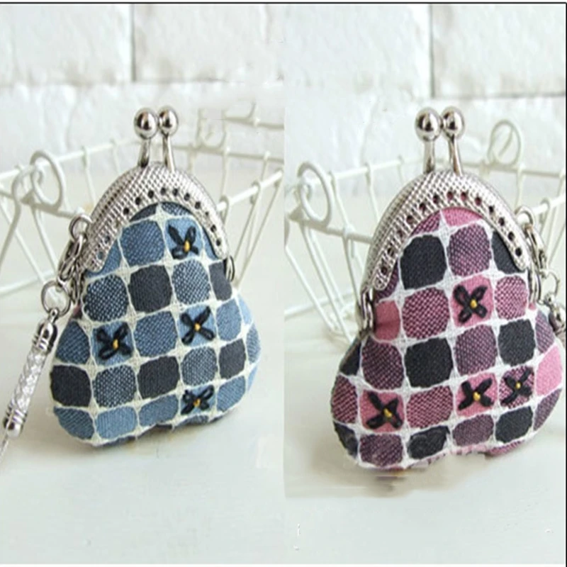 

2 Pieces Hot Coin DIY Metal Retro Purse Frame Kiss Clasp Lock For Clutch Bag Handbag Accessories Bronze Tone Bag Hardware