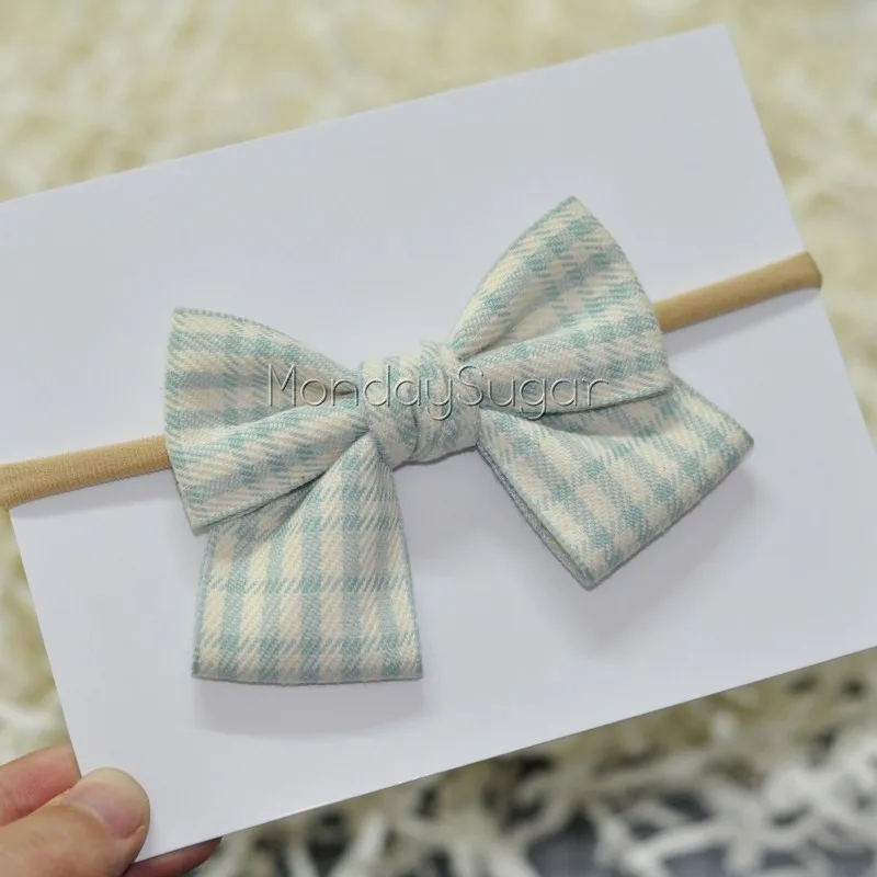 Повязка на голову детская нейлоновая с бантом 10 шт./лот | Детская одежда и обувь