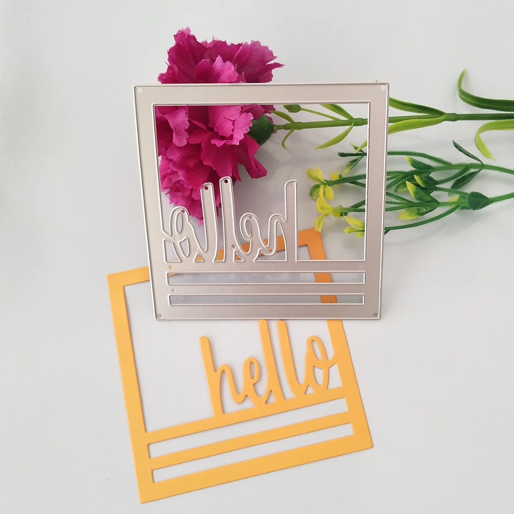 

Love photo frame edge frame metal cutting mould DIY scrapbook photo album embossing card handicraft mould