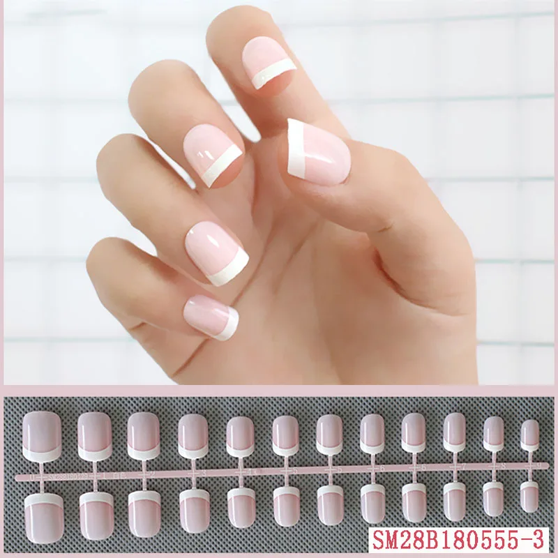 24 шт./компл. поддельные накладные ногти Топы отделка Для летних вечеринок для