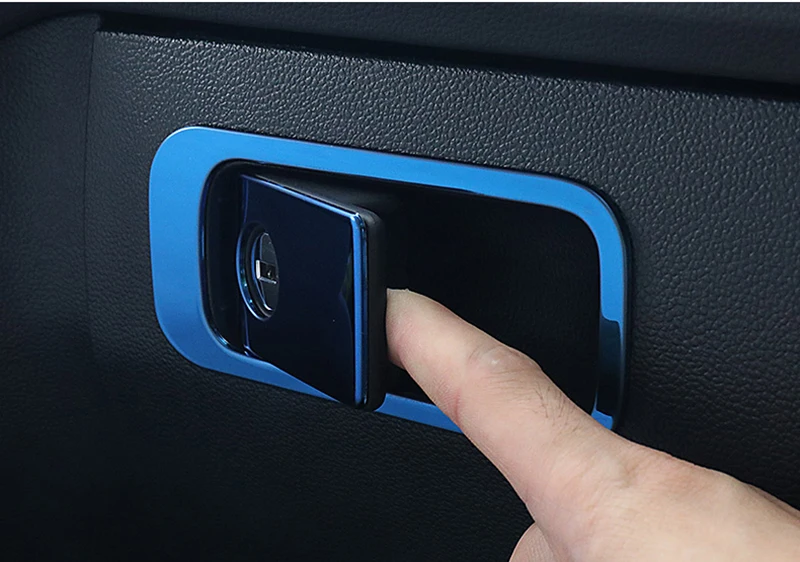 

For Volkswagen vw Tiguan L 2017-2020 Car Stainless Steel Glove Box Storage Box Switch Door Handle Cover Trim Accessories