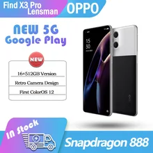 Original OPPO Find X3 Pro 5G Smart Phone Snapdragon 888 6.7AMOLED 120Hz Screen 4500mAh 65W Super VOOC 50MP+50MP Global Warranty