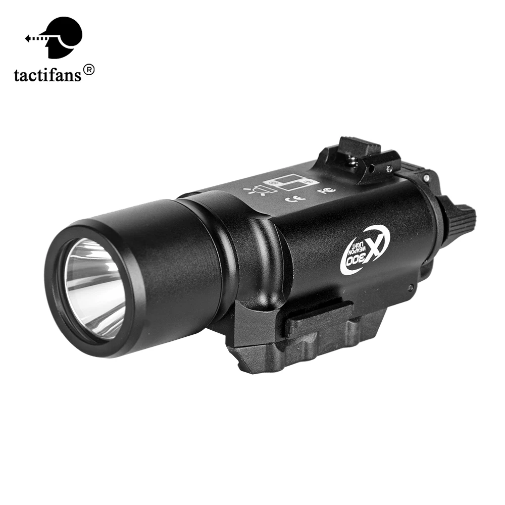 

Тактический фонарь для оружия X300 QD Quich Detach Светодиодная лампа для Пикатинни военный фонарь рельсовый стрельба Пейнтбол Аксессуары