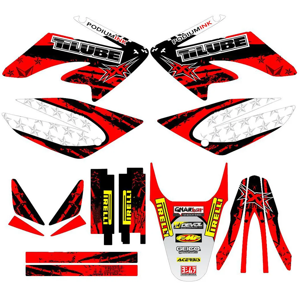 Бесплатные фотографические наклейки для Honda XR 50 2005 XR100 |