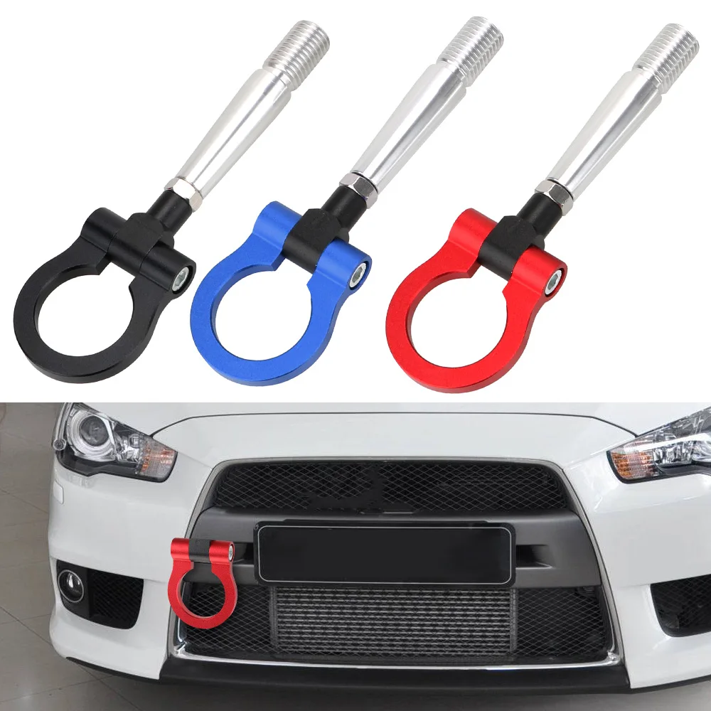 Car Racing Tow Hook Trailer Towing Bar Vehicle Towing Hook Car Auto Rear Front Trailer For Mitsubishi Lancer EVO X 10 2008-2016