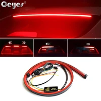 ceyes 100cm car styling high rear additional stop led lights with turn signal running light unverisal auto brake flexible strips