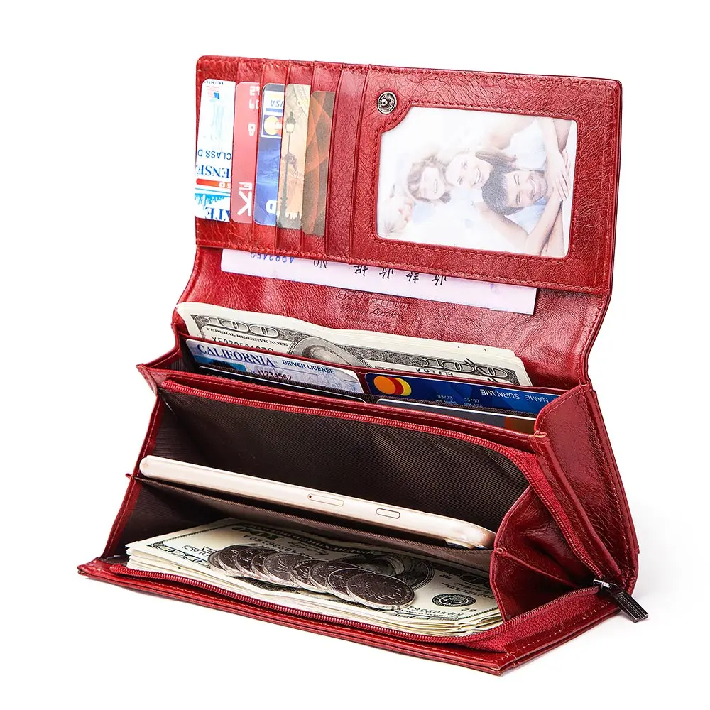 Кошелек женский из коровьей кожи с отделением для нескольких карт | Багаж и сумки