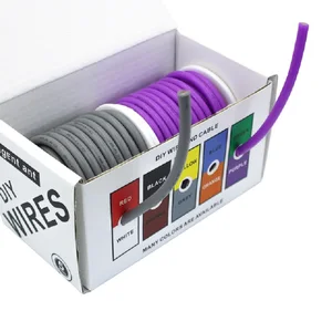 DIY High Quality Soft Silicone Wire  18AWG Silicone Cable Flexible silicone solid wire kit box