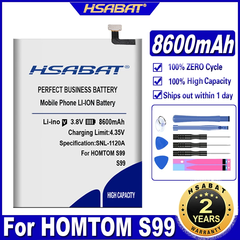 HSABAT S99 8600 мА/ч Батарея для HOMTOM батареи|Аккумуляторы мобильных телефонов| |