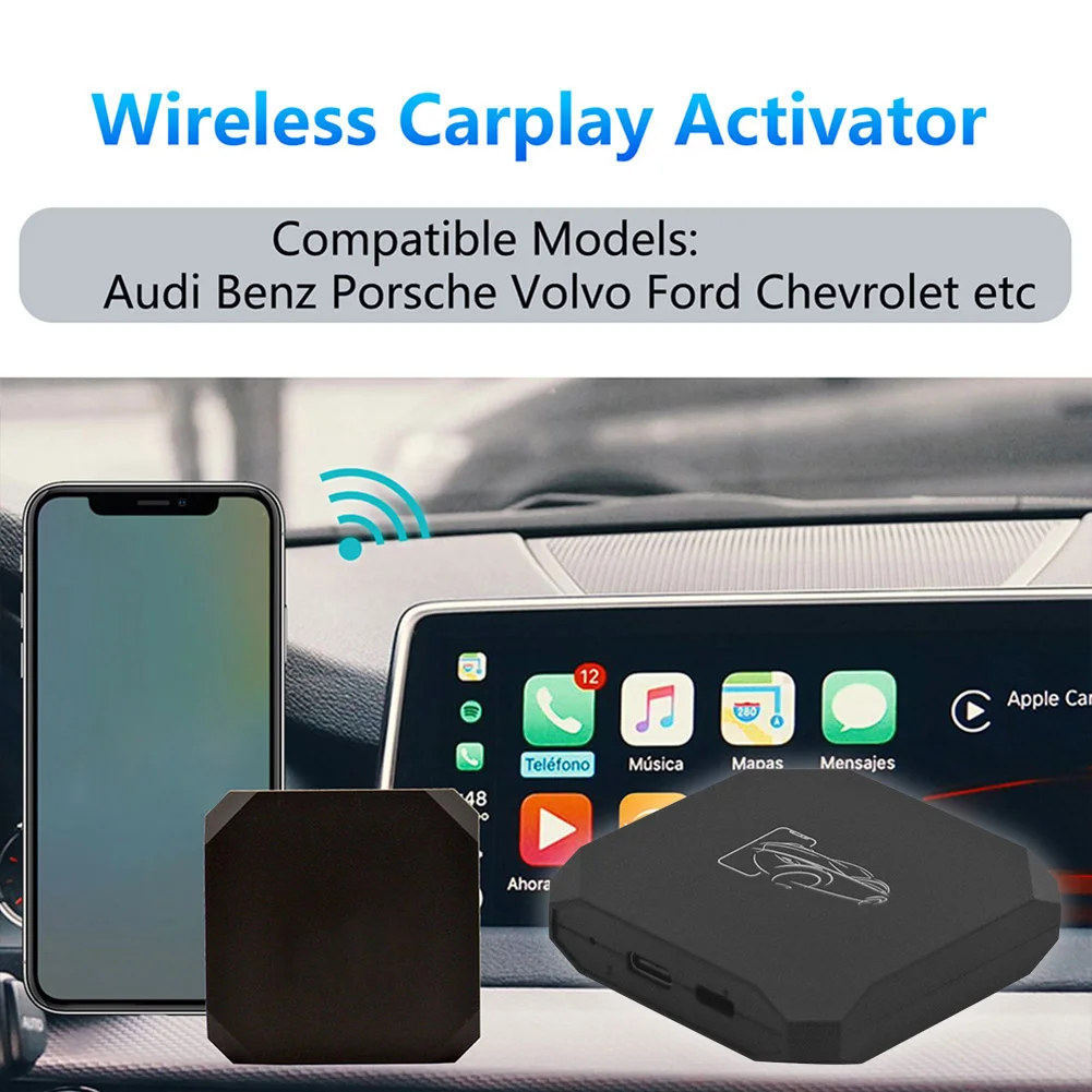 

Wireless for Carplay Adapter Dongle USB Type C Convert Wired to Wireless for Car Music Player Car Accessories Gadgets