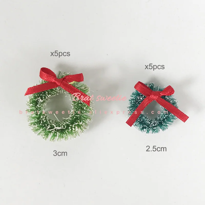 10pc wreath Белое золото зеленое сизалевое волокно Мини Рождественская елка Снежный Мороз сосновая елка модель игрушки DIY ремесло настольное украшение рождественские украшения - Цвет: 10pc wreath