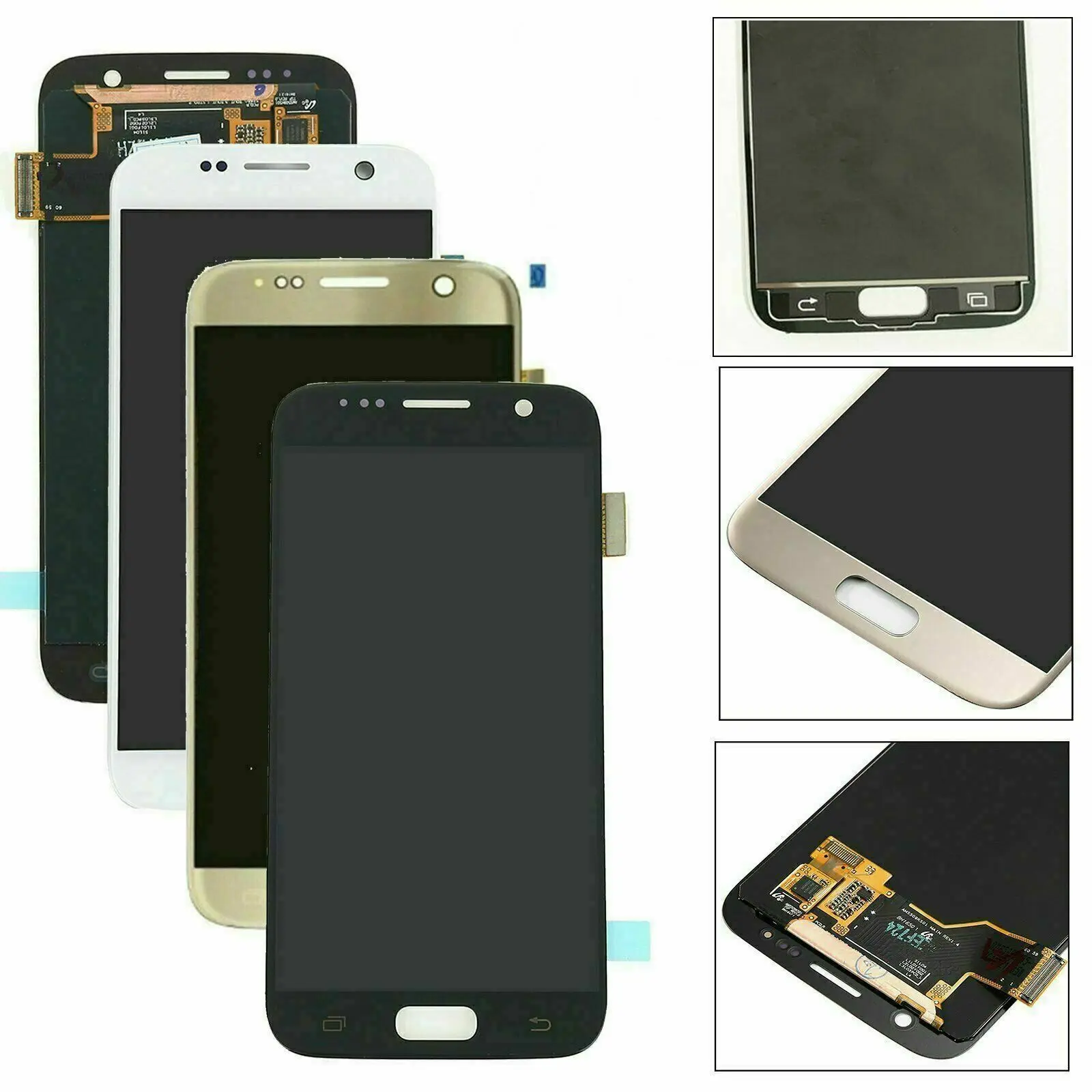 Для samsung Galaxy S7 G930F G930FD G930L G930K G930S ЖК-дисплей Дисплей кодирующий преобразователь сенсорного экрана в сборе