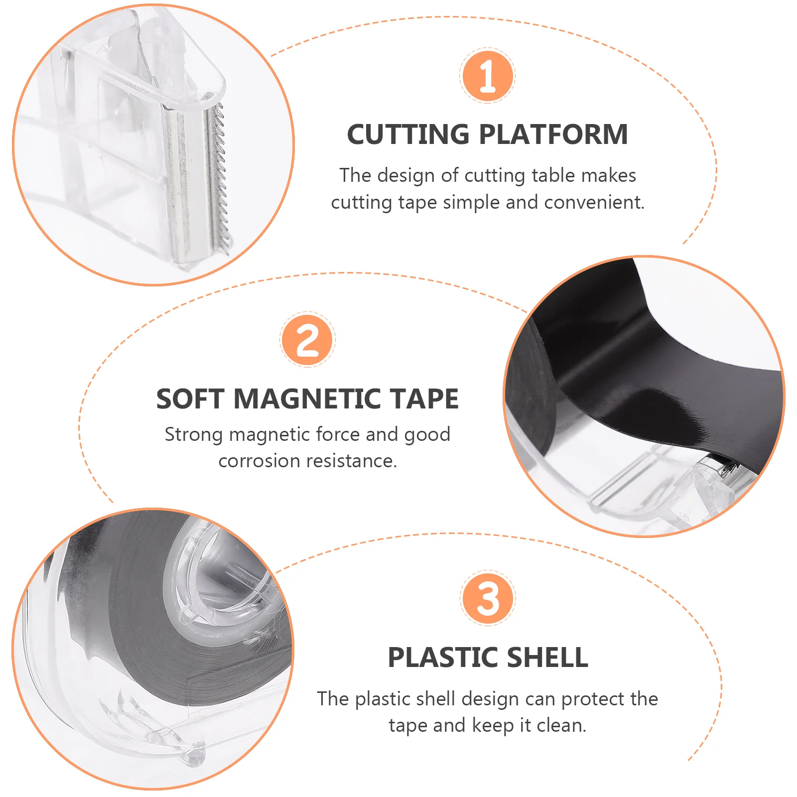 Магнитный диспенсер для рулона клейкой ленты Diy проектов гибкие белые доски