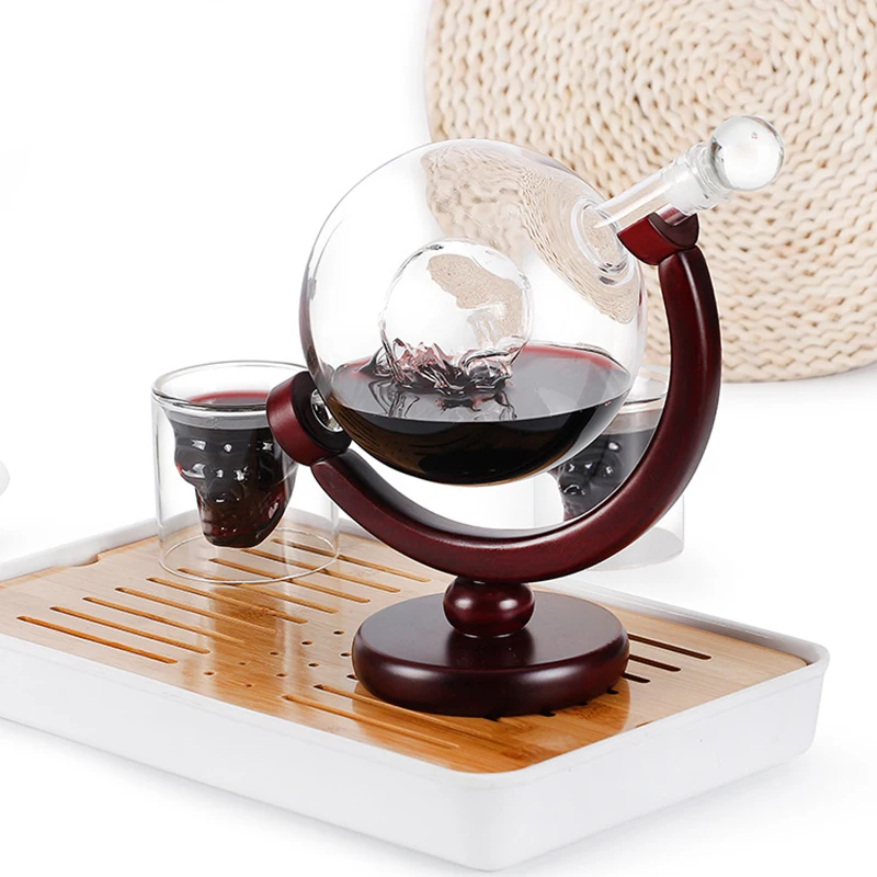 Стеклянный графин с черепом разделитель вина домашний набор красное белое вино