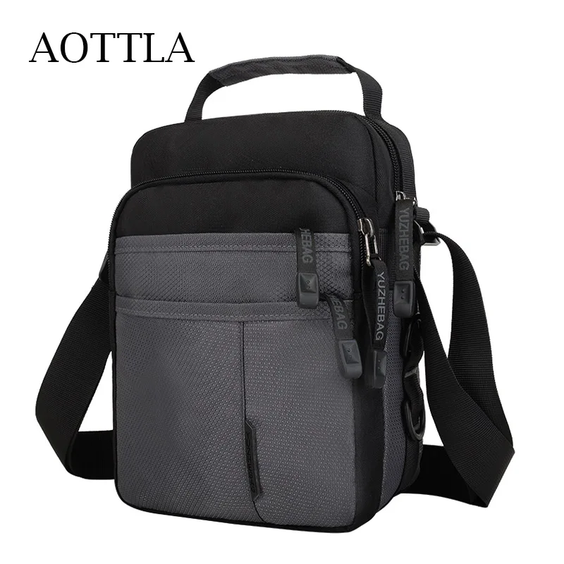 

AOTTLA Men's Messenger Bag High Quality Waterproof Oxfrod Shoulder Bags Male Leisure Crossbody Bags 2021 New Teenager Travel Bag