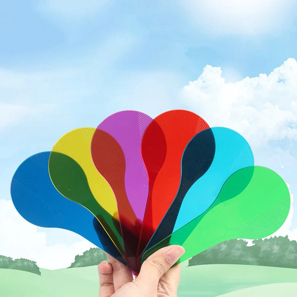 6 шт./компл. прозрачные световые фильтры цветные пленки детские товары для